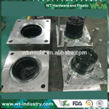 Fournisseur de Shenzhen moule Black ABS plastic plowerpot moule fabricant
